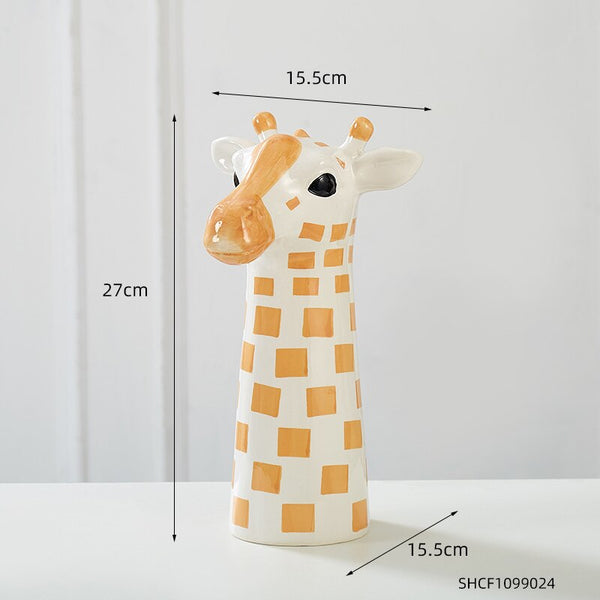 Giraffe Ceramic Flower Pot