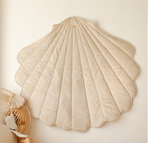 Cream Velvet Sea Shell Mat