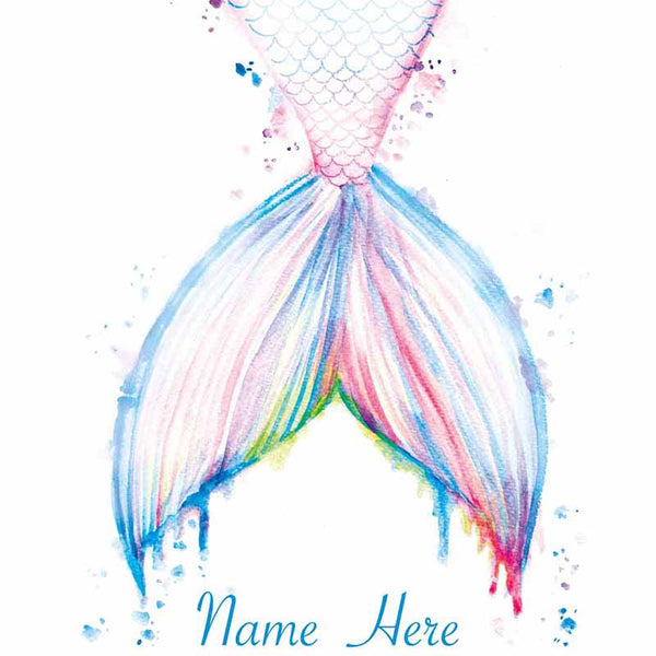 Mermaid  Personalilsed Name Wall Art - The Quirky Home Co