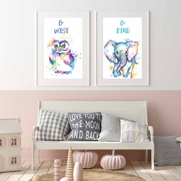 Be Wise Owl Wall Art - The Quirky Home Co