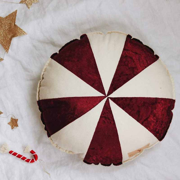 Circus Red Patchwork Ring Cushion - The Quirky Home Co