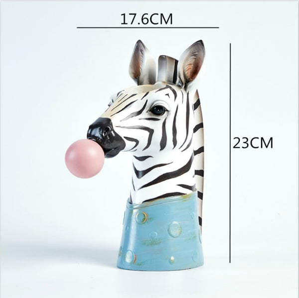 Animal Head Blowing Gum Vase - The Quirky Home Co