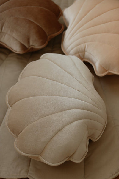 Cream Pearl Velvet Shell Cushion