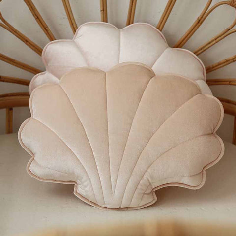 Apricot Pearl Velvet Shell Cushion