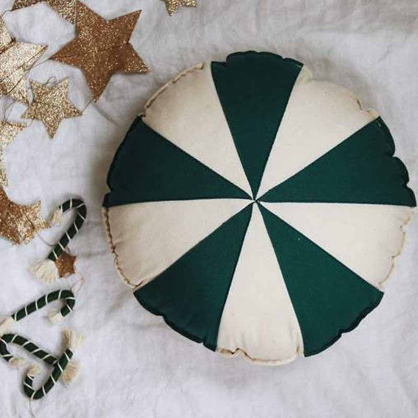 Circus Green Patchwork Ring Cushion - The Quirky Home Co