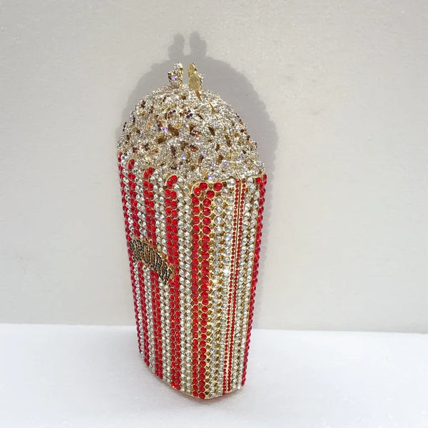 Popcorn Crystal Mini Clutch Bags