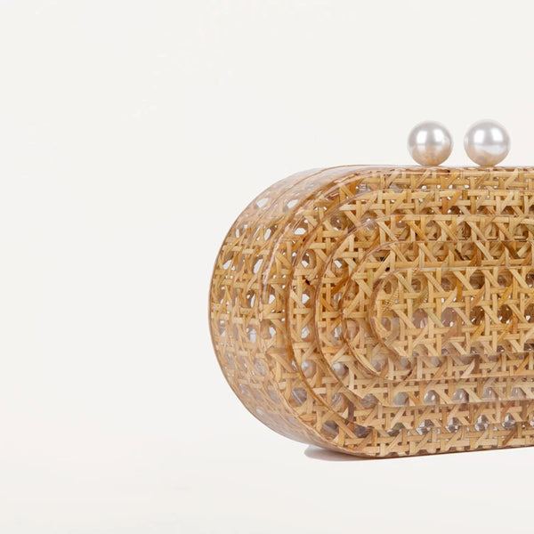 Rattan Clutch Bag