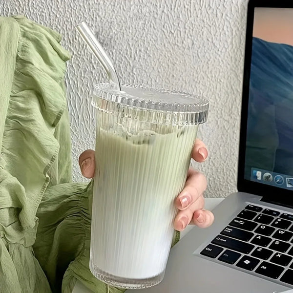 Glass Tumblers With Lids And Straws