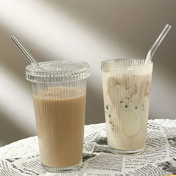 Glass Tumblers With Lids And Straws