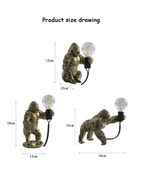 King Kong Gorilla Mini Table Lamp