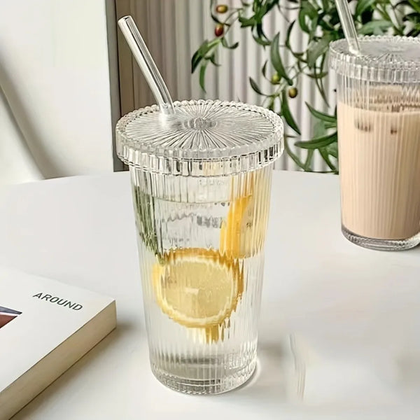 Glass Tumblers With Lids And Straws