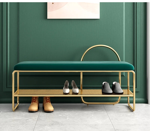 Metal Shoe Rack Bench