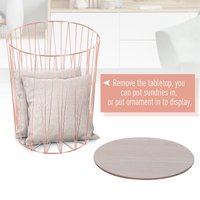 Lift-Top Rose Gold Side Table Duo