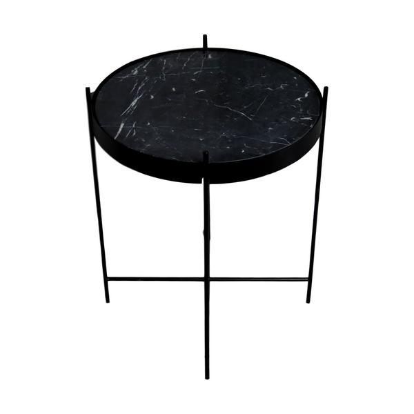 Black Marble Side Table - The Quirky Home Co