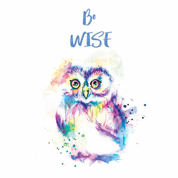 Be Wise Owl Wall Art - The Quirky Home Co