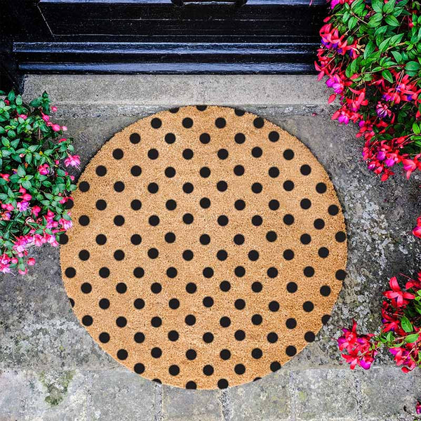 Dots Circle Doormat - The Quirky Home Co