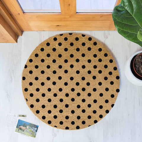 Dots Circle Doormat - The Quirky Home Co