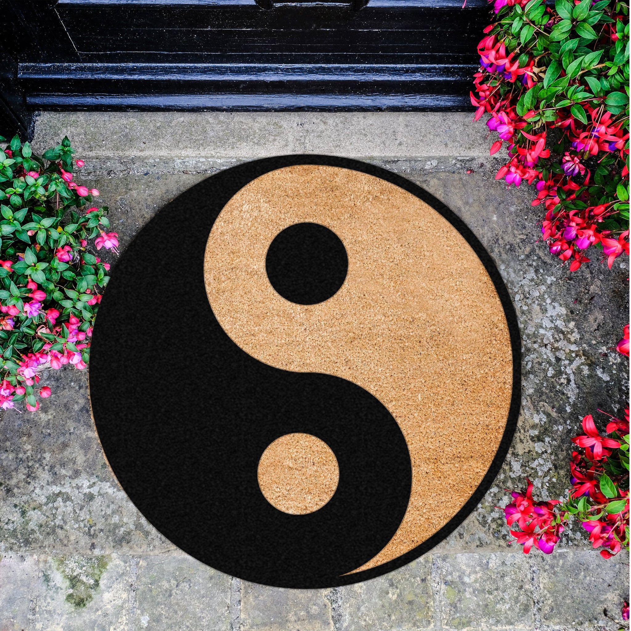 Yin Yang Circle Doormat - The Quirky Home Co
