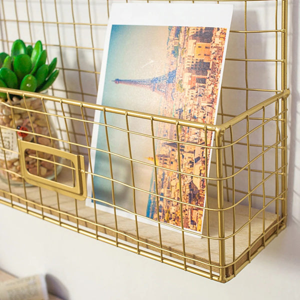 Gold Hanging Memo Board - The Quirky Home Co