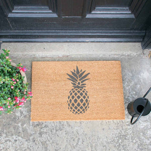 Grey Pineapple Doormat - The Quirky Home Co