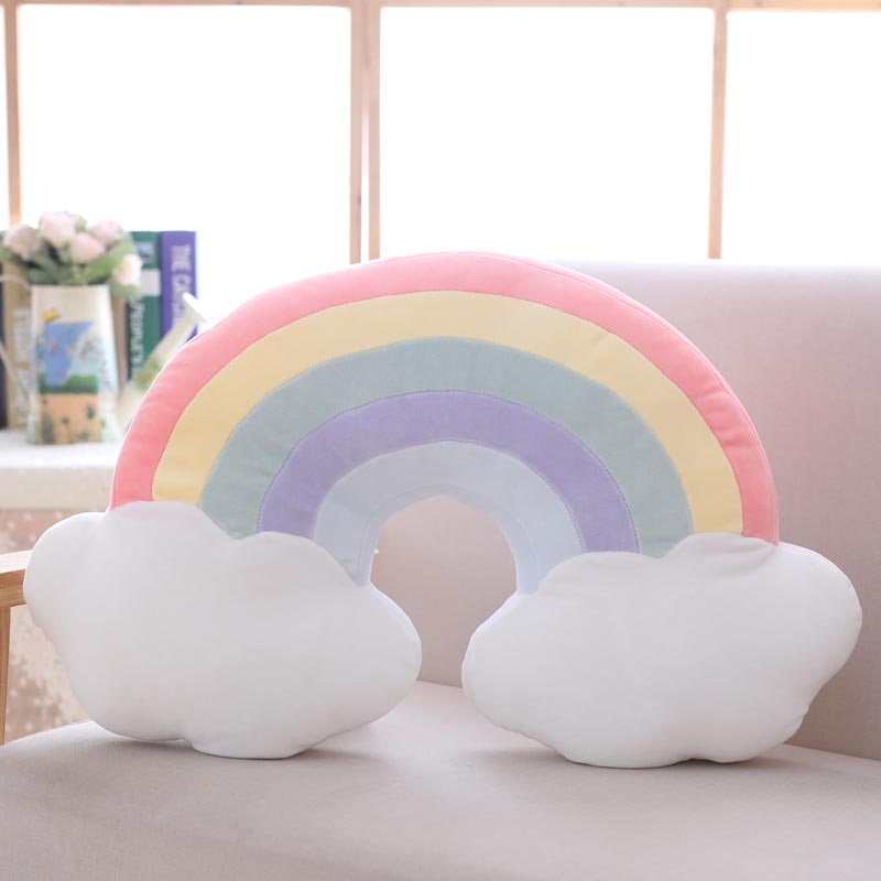 Rainbow shaped cushion hotsell