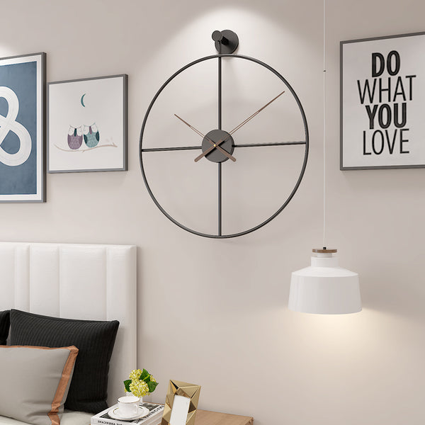 Adriano Black 20 Inch Wall Clock - The Quirky Home Co