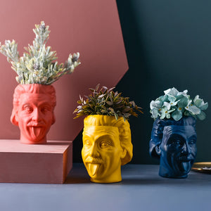 Flower Vase Head Sculpture