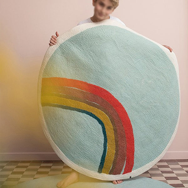 Cartoon Rainbow - Kids Room Carpet Mat