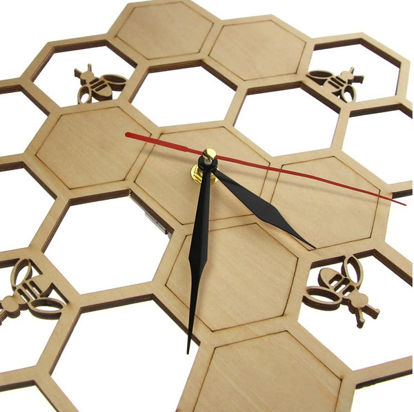 Honey Bee & Comb Clock