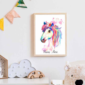 Horse Personalilsed Name Wall Art - The Quirky Home Co