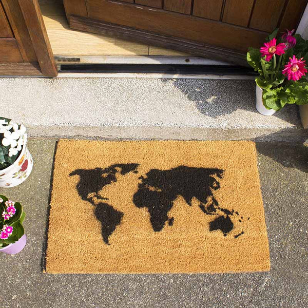 World Map Doormat - The Quirky Home Co