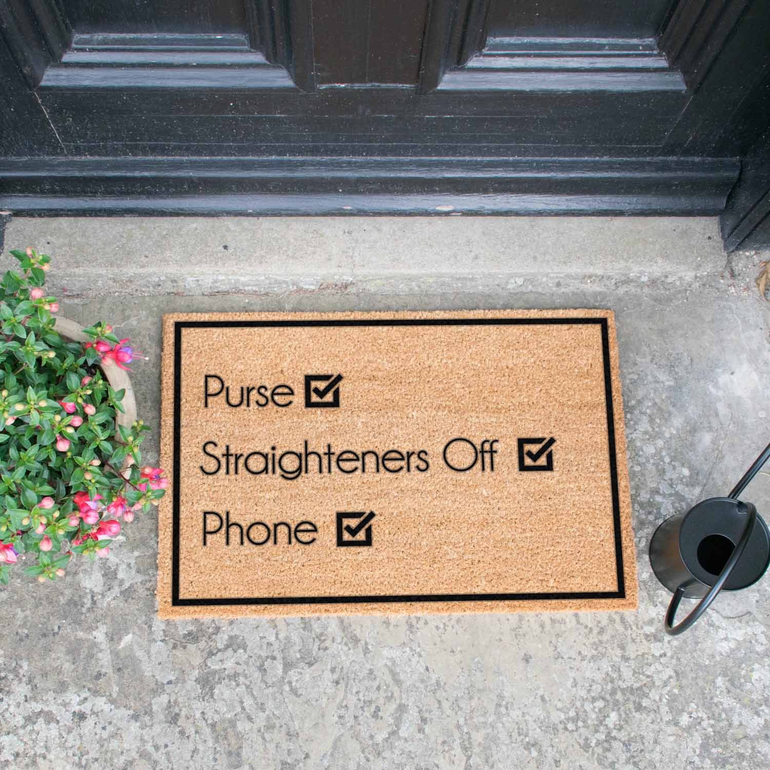 Purse, Straighteners , Phone Doormat - The Quirky Home Co