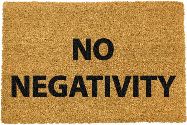 No Negativity Doormat - The Quirky Home Co