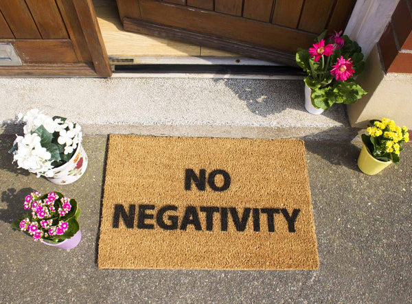 No Negativity Doormat - The Quirky Home Co