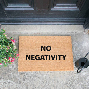 No Negativity Doormat - The Quirky Home Co