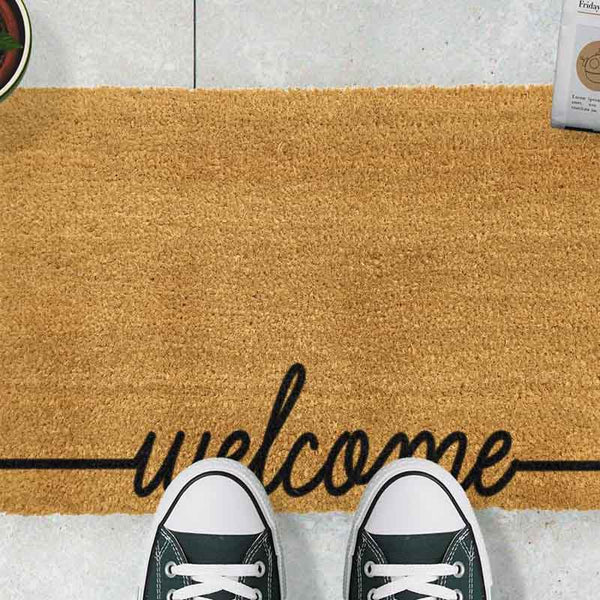 Curly Welcome doormat - The Quirky Home Co