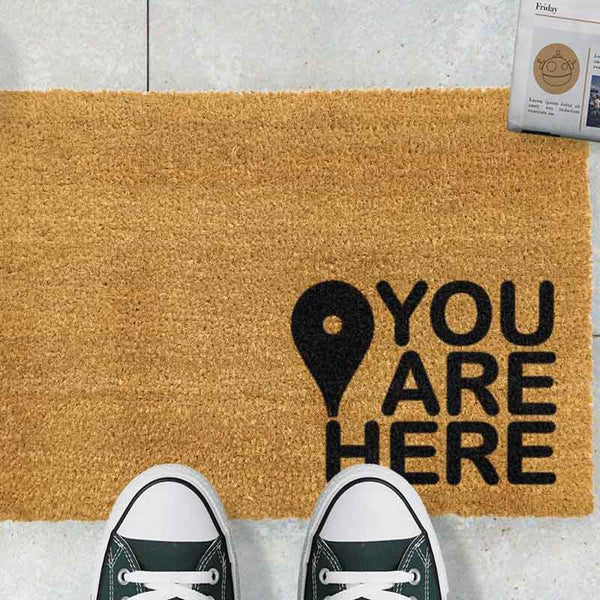 You are Here Doormat - The Quirky Home Co