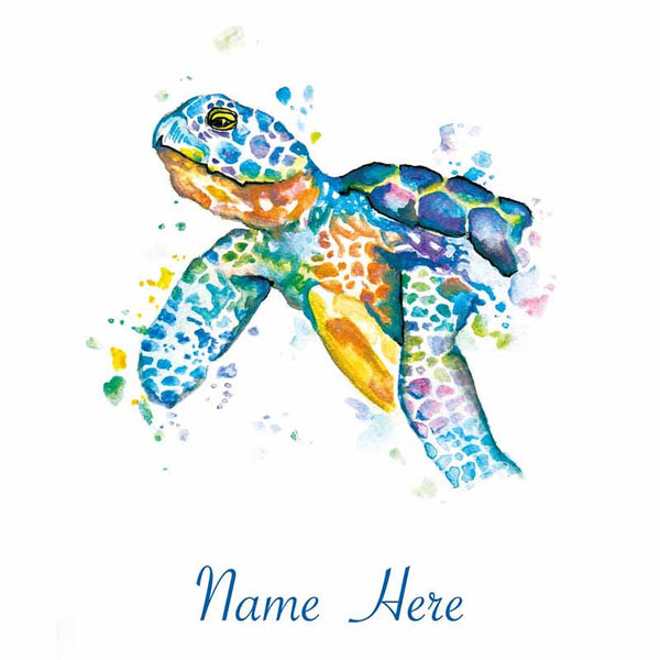 Turtle Personalilsed Name Wall Art - The Quirky Home Co