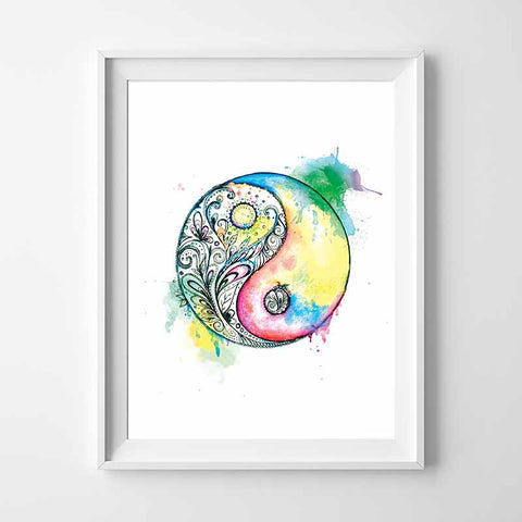 Ying And Yag Wall Art - The Quirky Home Co