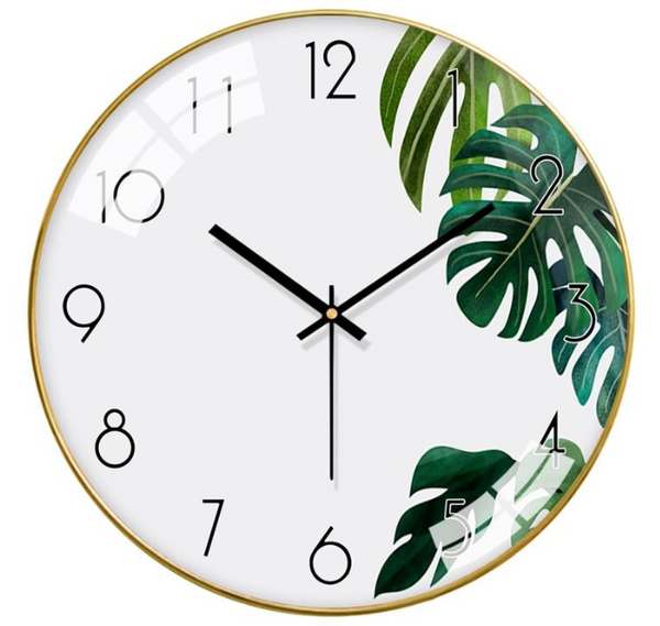 Foliage Modern Wall Clock - The Quirky Home Co