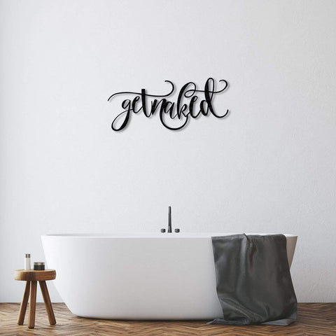 Get Naked - Metal Wall Art - The Quirky Home Co