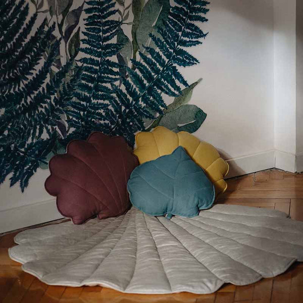 Sand Linen Sea Shell Mat - The Quirky Home Co