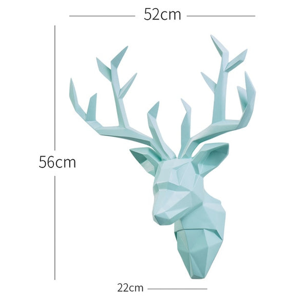 Large 3D Deer Head - The Quirky Home Co