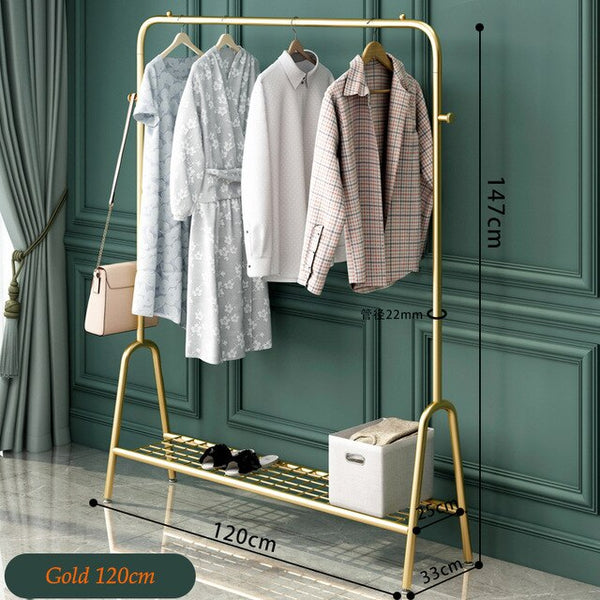 Luxury Metal Clothes Rack (Gold)