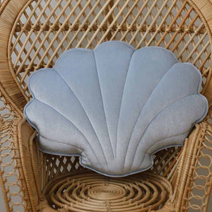 Blue Pearl Velvet Shell Cushion