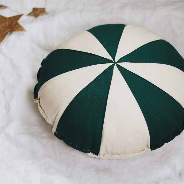 Circus Green Patchwork Ring Cushion - The Quirky Home Co
